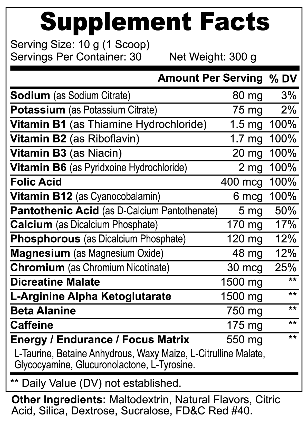 Gamma Ray Pre (Fruit Punch)